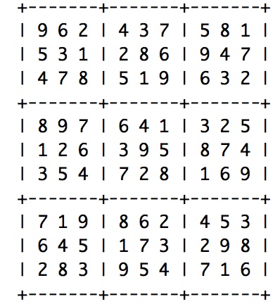 example sudoku