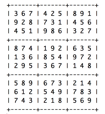 sudoku TP4 piece 7