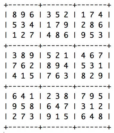 sudoku TP4 piece 3