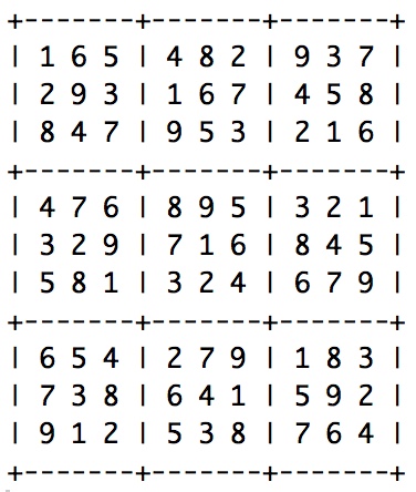 sudoku TP4 piece 5